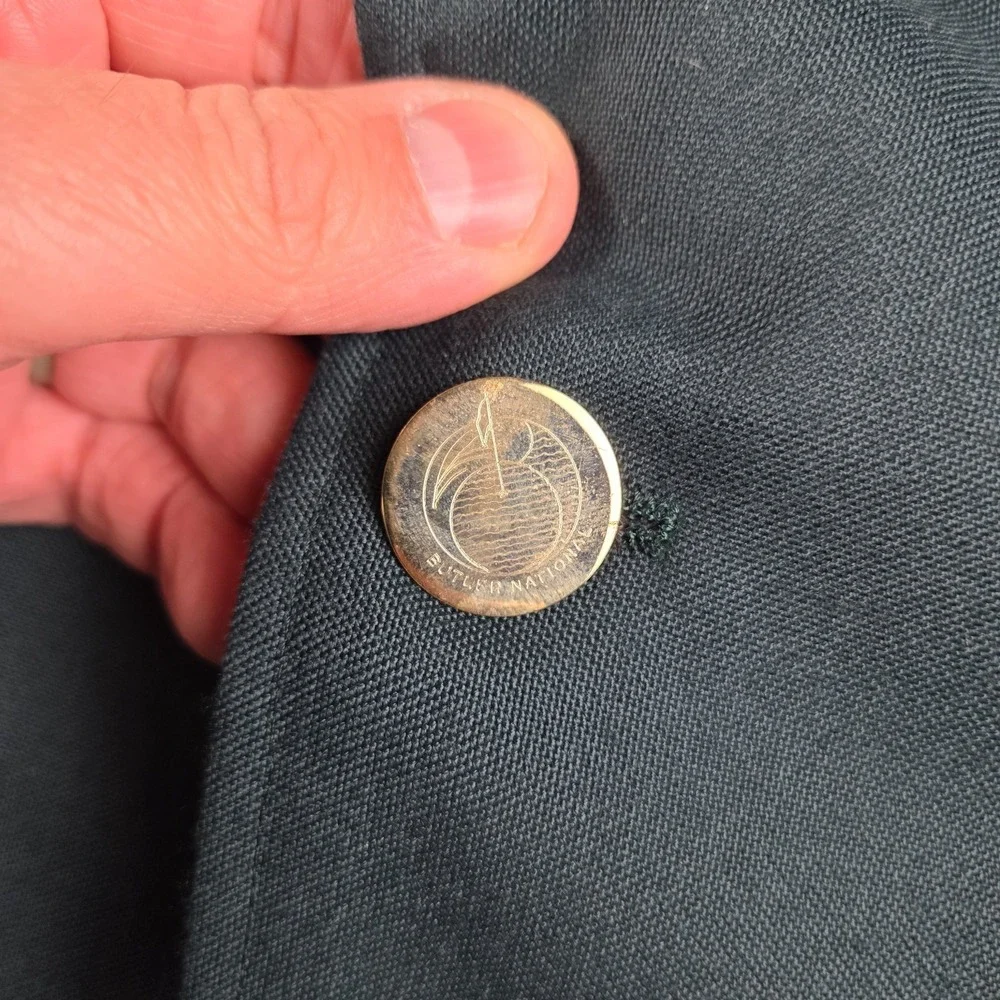 Vintage Corbin Green Blazer Butler‎ National Golf Club Brass Buttons USA 44